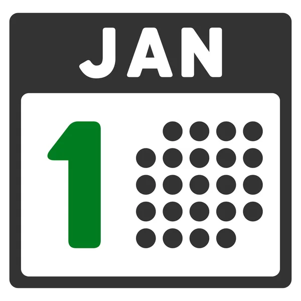 Januar erste Ikone — Stockvektor