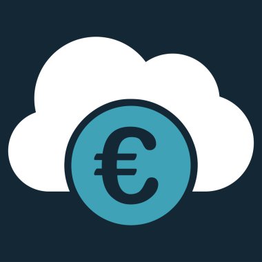 Euro bulut bankacılık simgesi