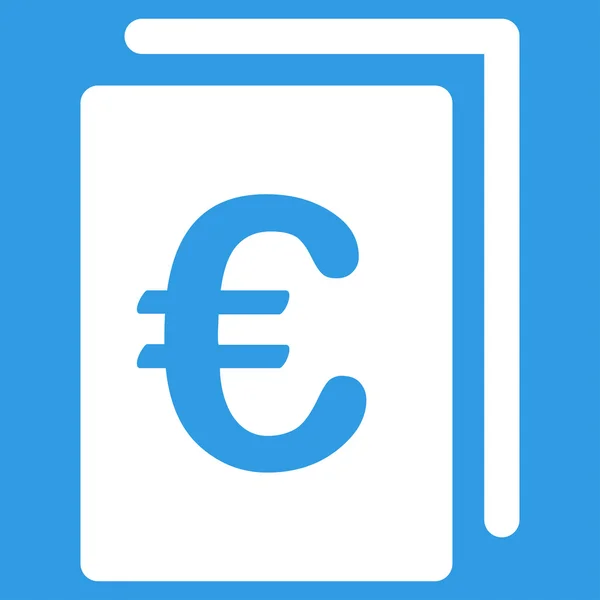 Icona File Euro — Vettoriale Stock