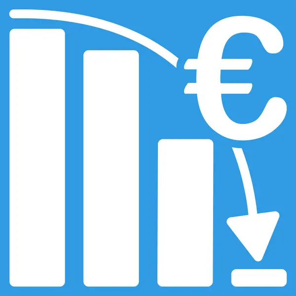 Euron Epic misslyckas krisen ikonen — Stock vektor