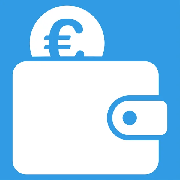 Euro portemonnee pictogram — Stockvector