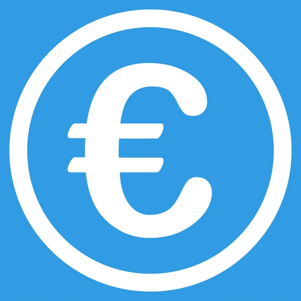 Ícone de moeda euro — Vetor de Stock