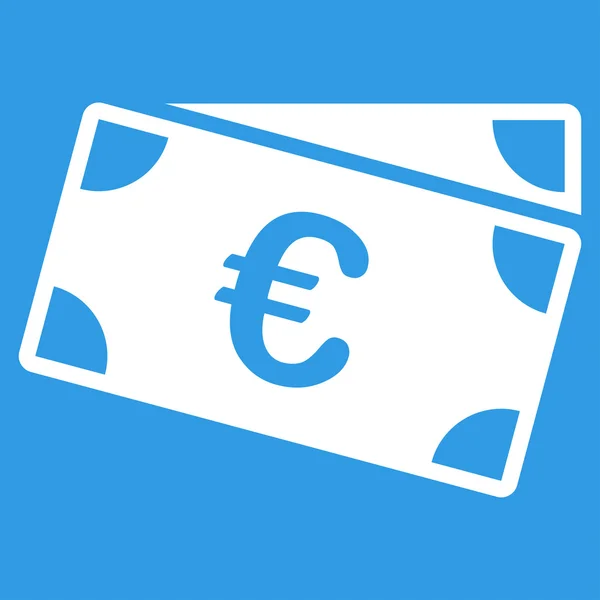 Ícone de notas de euro —  Vetores de Stock