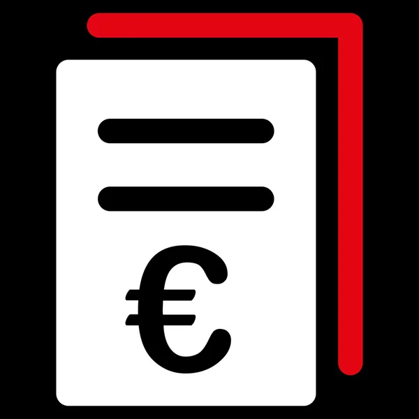 Euro Catalogo Icona — Vettoriale Stock