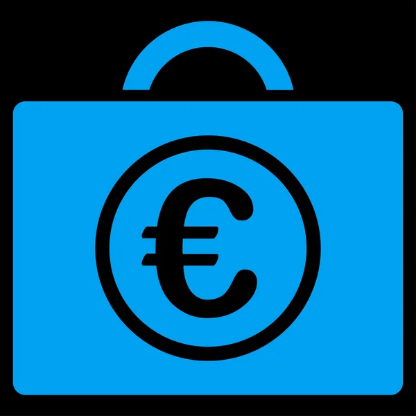 Euro Baggage Icon — Stock Vector