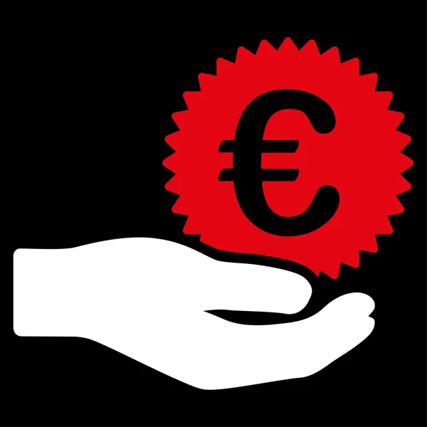 Euro prijs aanbod pictogram — Stockvector