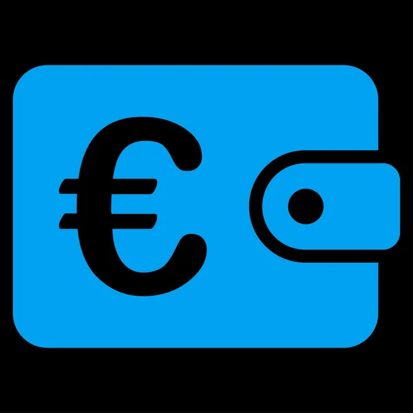 Euron handväska ikonen — Stock vektor
