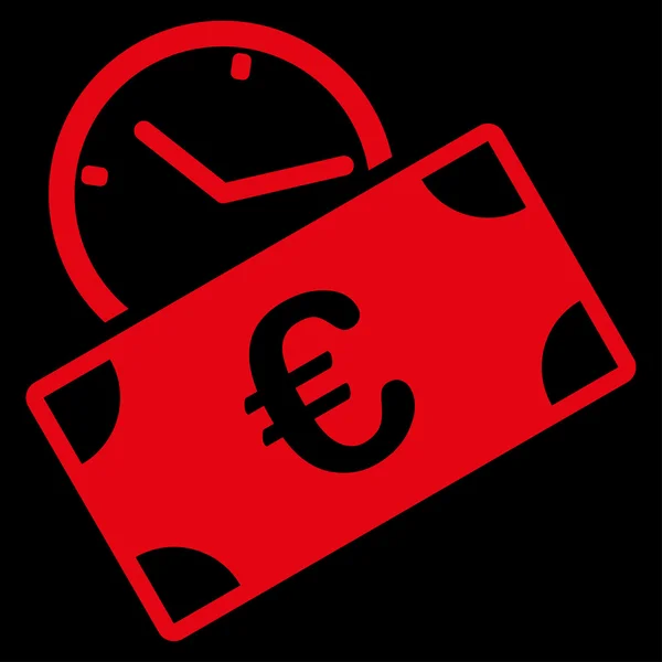 Euron återkommande betalning ikonen — Stock vektor