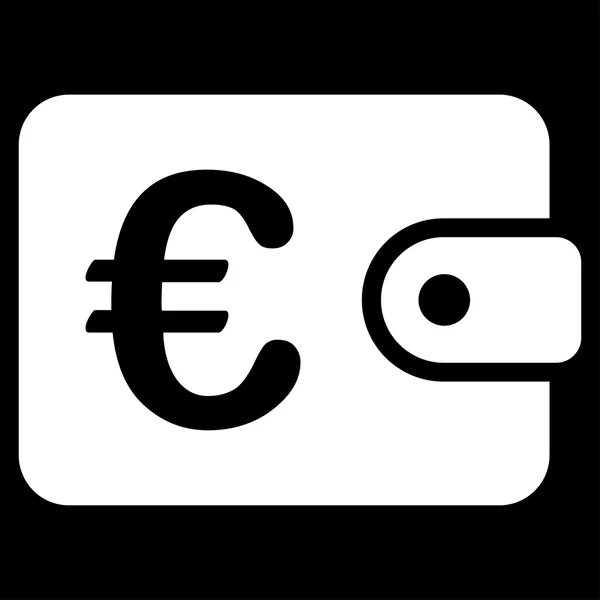 Euro Monedero icono — Vector de stock