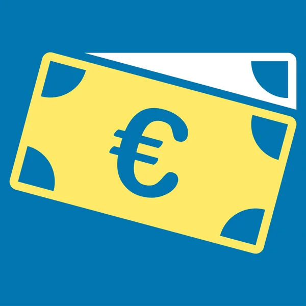 Euro bankbiljetten pictogram — Stockvector