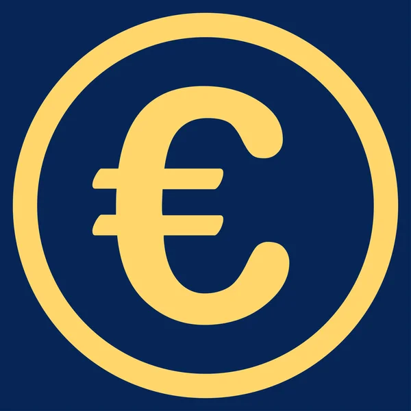 Icône pièce Euro — Image vectorielle