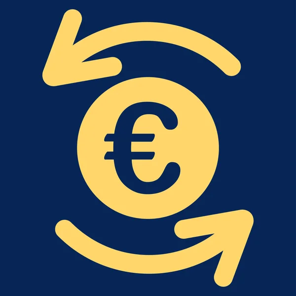 Euro evenwicht updatepictogram — Stockvector