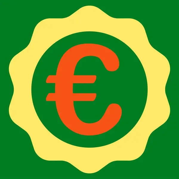 Ícone do selo do Euro Award — Vetor de Stock