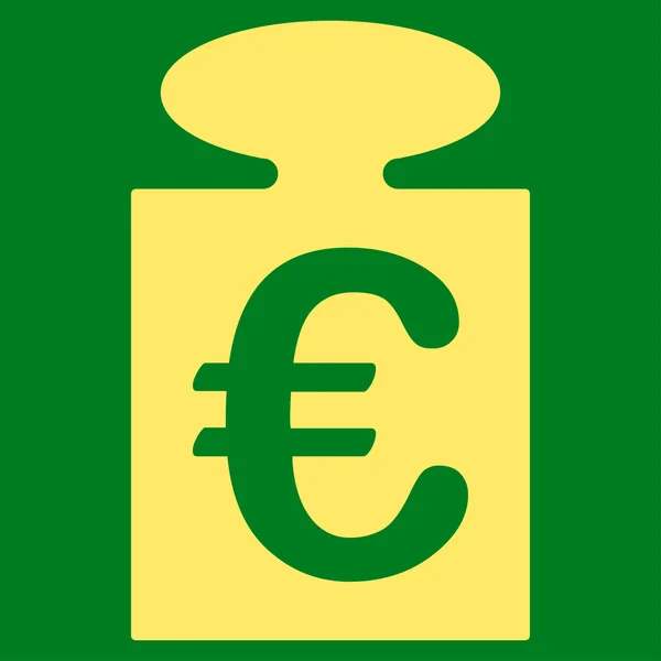 Euro tömeg ikon — Stock Vector