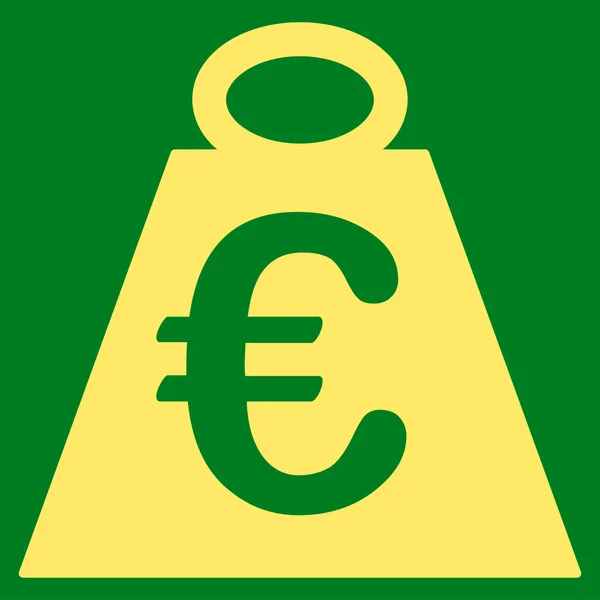 Euro Peso Icono estándar — Vector de stock