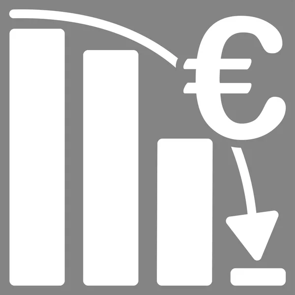 Euro Epic Fail kryzys ikona — Wektor stockowy