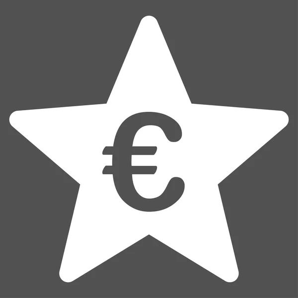Значок зірочки євро хіт-парад — стоковий вектор