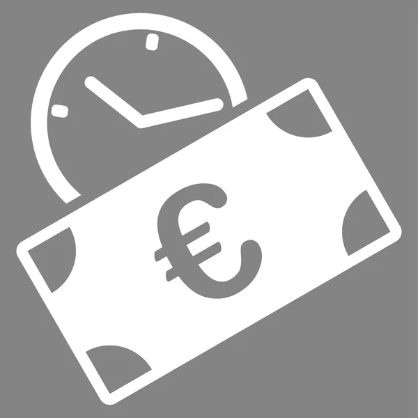 Euro terugkerende betaling pictogram — Stockvector