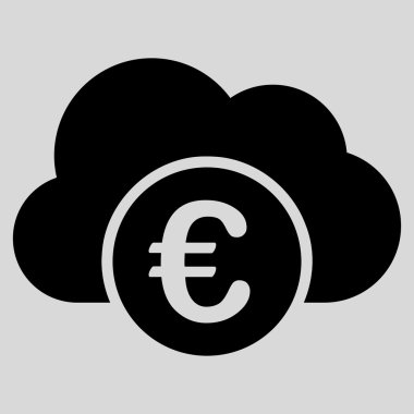 Euro bulut bankacılık simgesi