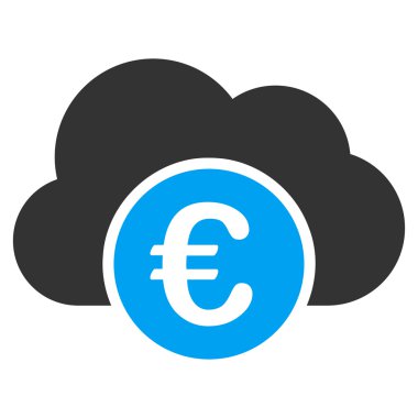 Euro bulut bankacılık simgesi