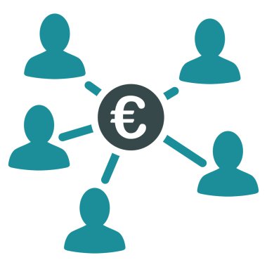 Euro müşteri ödemeleri simgesi