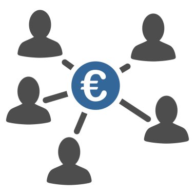 Euro müşteri ödemeleri simgesi