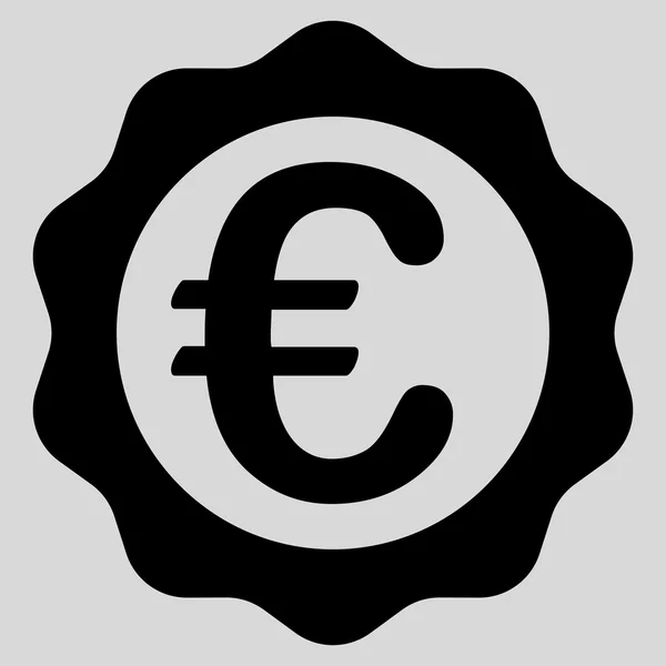 Icône du sceau du prix Euro — Image vectorielle