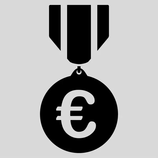 Euro Honor Medal Icon — Stock Vector