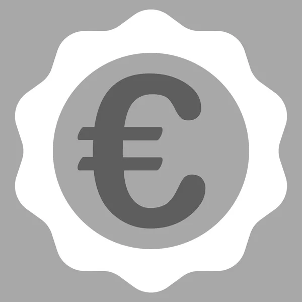 Euro nagrody znaczek ikony — Wektor stockowy