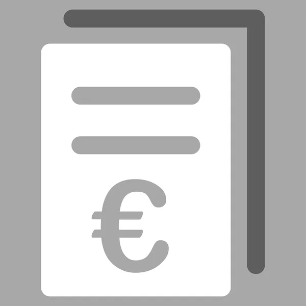 Euro icoontje voor de lijst van de catalogus — Stockvector