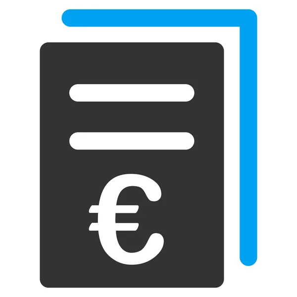 Euro icoontje voor de lijst van de catalogus — Stockvector