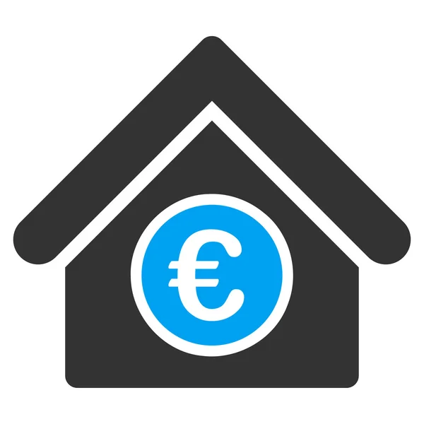 Euro financiële Center pictogram — Stockvector