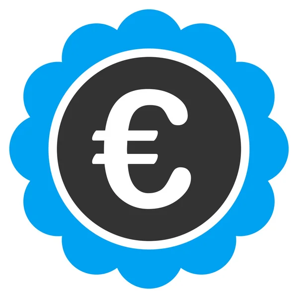 Euron belöning stämpel ikonen — Stock vektor