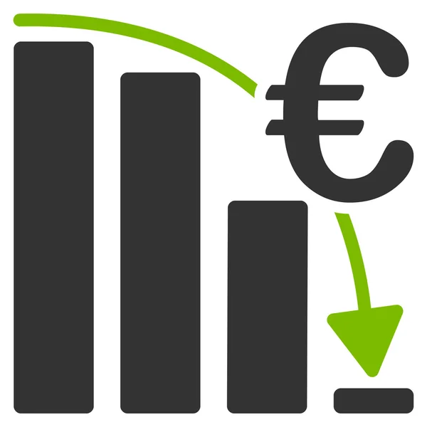 Euro Epic Fail krize ikonu — Stockový vektor