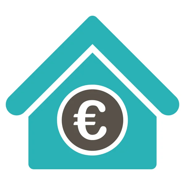Euro financiële Center pictogram — Stockvector