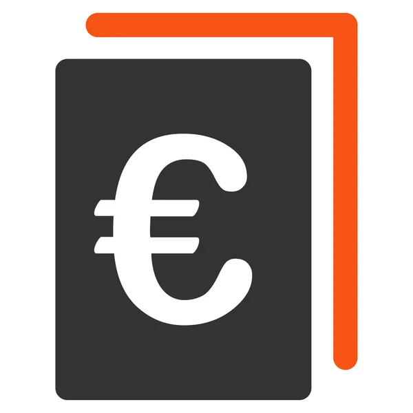 Ícone de Arquivo Euro —  Vetores de Stock