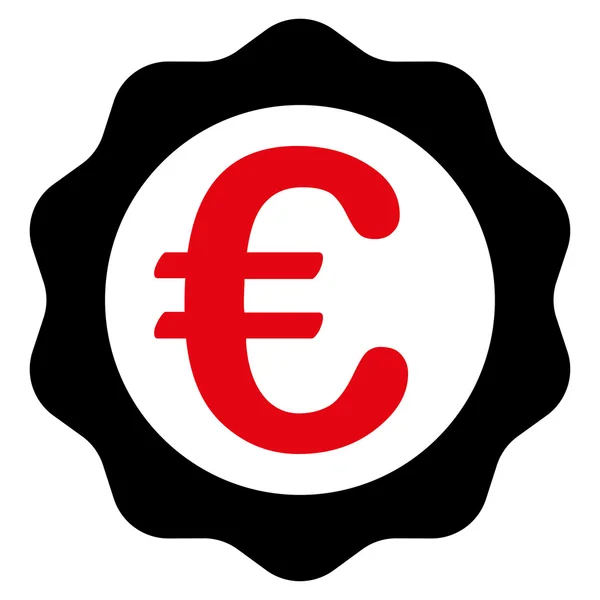 Euro Award Stamp Icon — Stock Vector