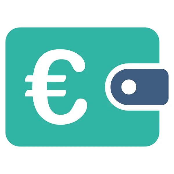 Icona borsa Euro — Vettoriale Stock