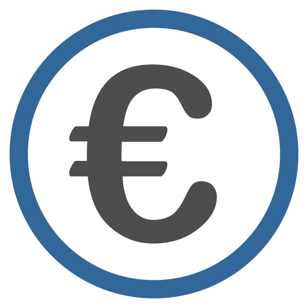 Ikona monety euro — Wektor stockowy