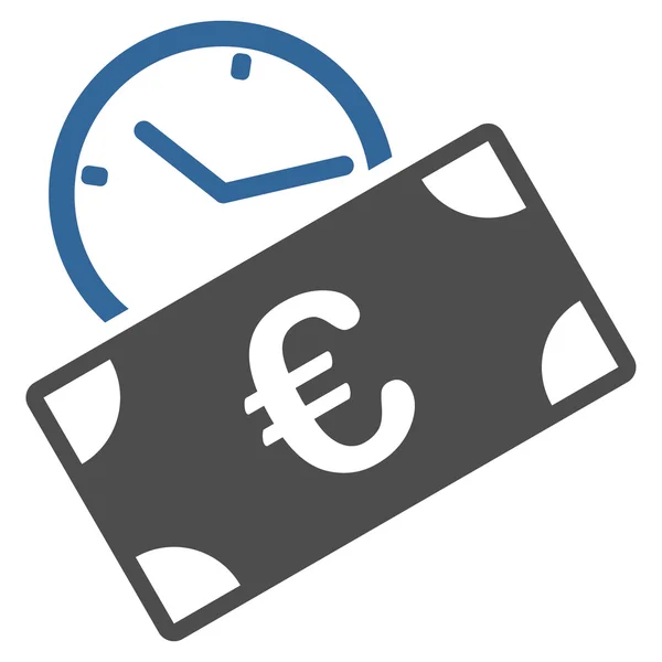 Ícone de pagamento recorrente em euros —  Vetores de Stock
