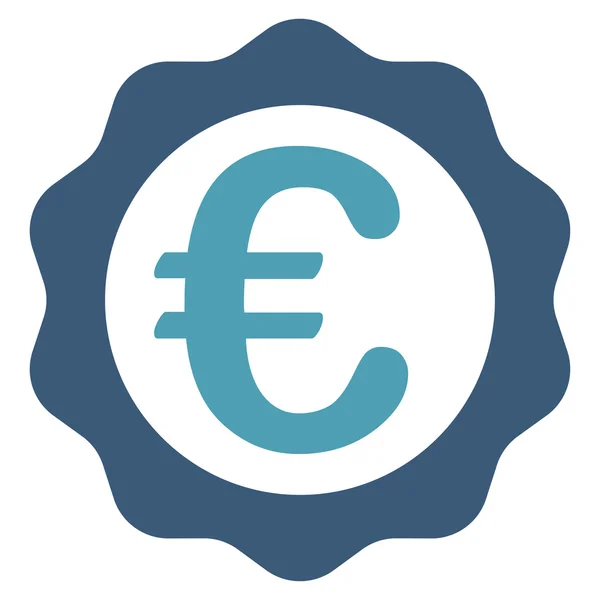 Euro díjat pecsét ikon — Stock Vector