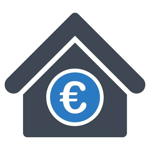 Euro financiële Center pictogram — Stockvector