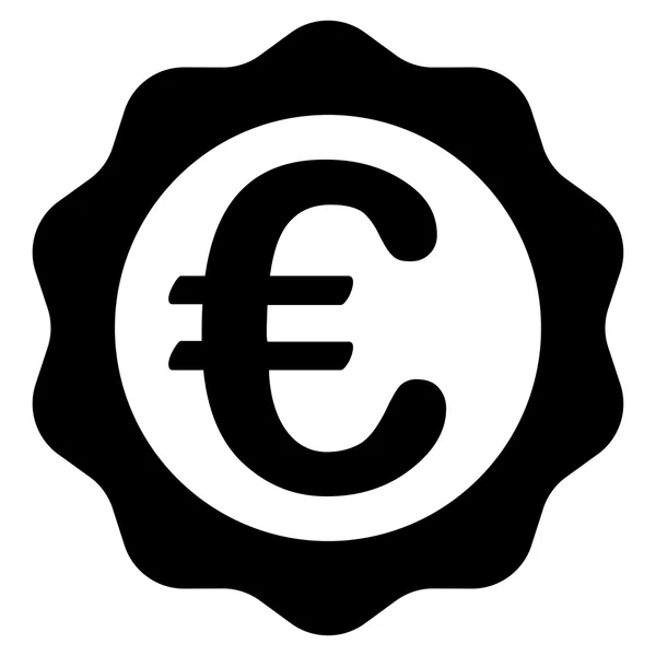 Euro Prix Timbre Icône — Image vectorielle