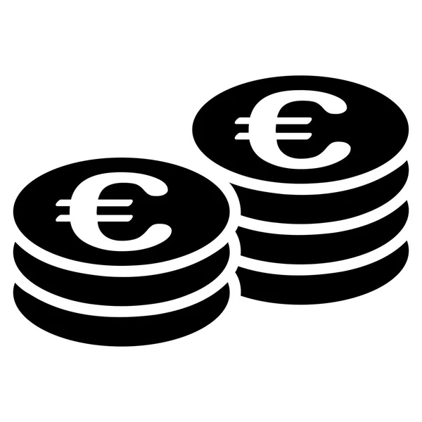 Monedas de euro icono — Archivo Imágenes Vectoriales