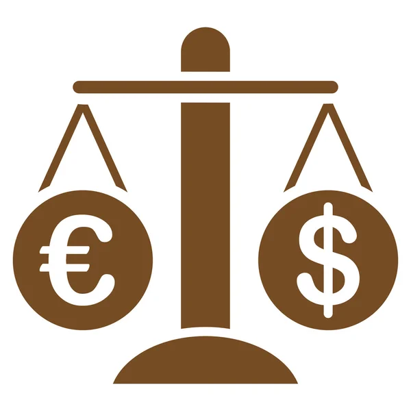Valuta vergelijk pictogram — Stockvector