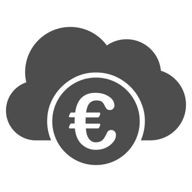 Euro bulut bankacılık simgesi