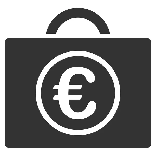 Euro Baggage Icon — Stock Vector