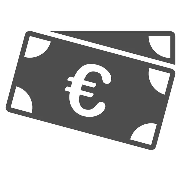 Euro bankbiljetten pictogram — Stockvector