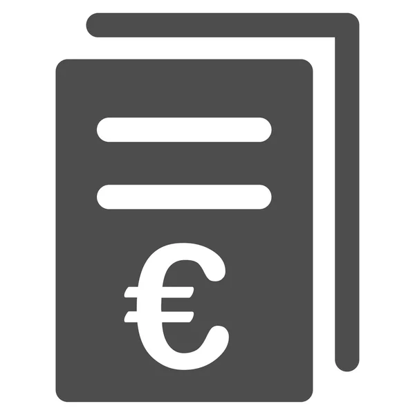 Euro Katalog listesi simgesini — Stok Vektör