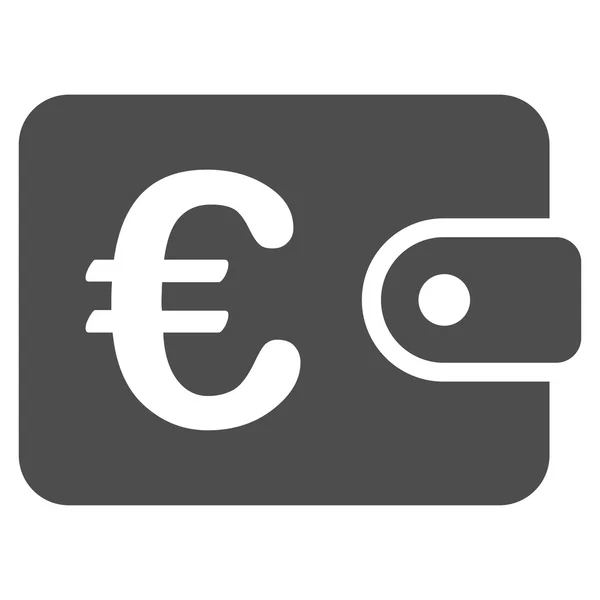 Euro portemonnee pictogram — Stockvector